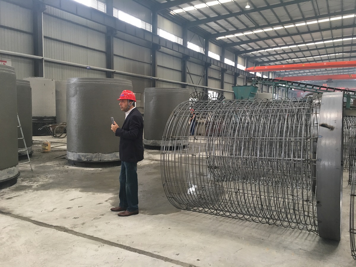 PCCP Pipe Steel Cylinder Welding Machine Export to Egypt NPC company